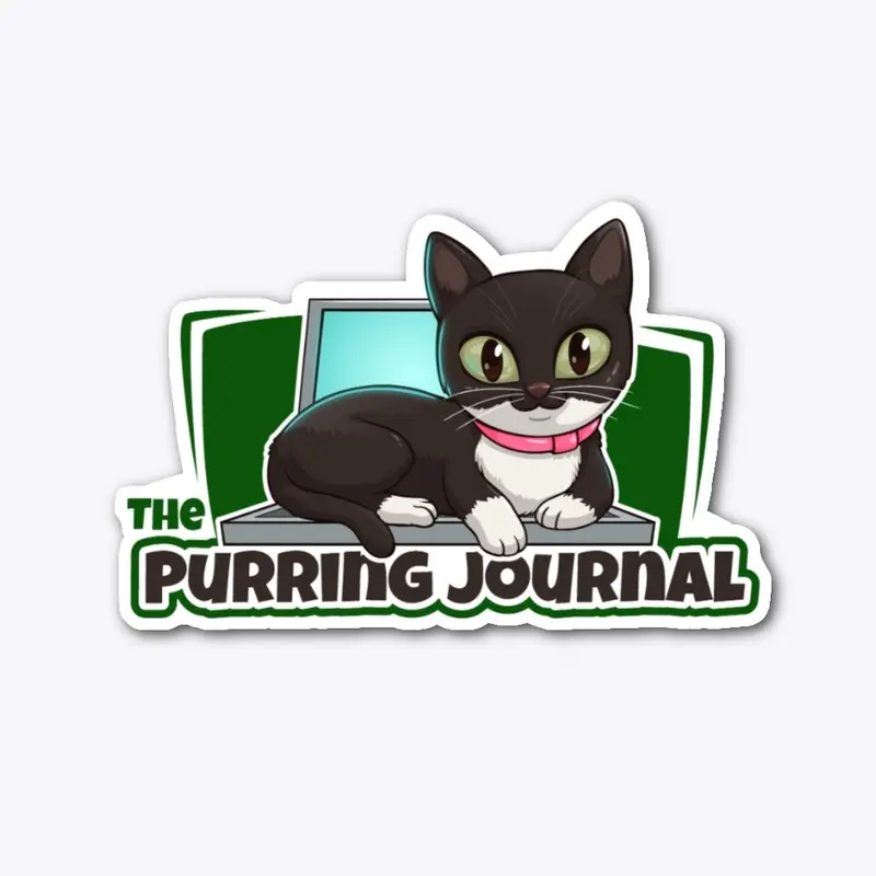 The Purring Journal Sticker